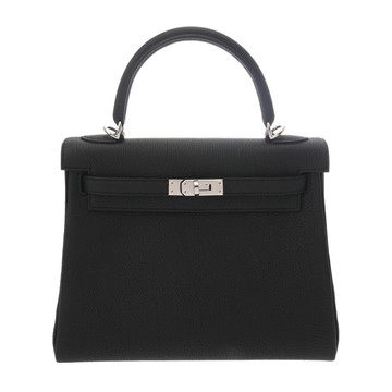 エルメス ケリー 25 内縫い ブラック トゴ レディース バッグ 【未使用】【bag】