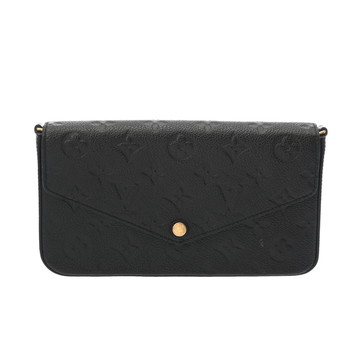 ルイ ヴィトン モノグラムアンプラント ポシェットフェリシー ノワール M82477 レザー レディース バッグ 【中古】【bag】