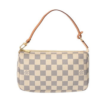 ルイ ヴィトン ダミエアズール ポシェットアクセソワール ホワイト N51986 ダミエキャンバス レディース 【中古】【bag】