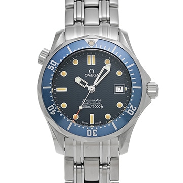 オメガ シーマスター プロフェッショナル 300 ミッドサイズ 2561.80 ブルー ユニセックス 時計 【中古】【wristwatch】