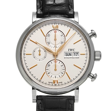 IWC ポートフィノ クロノグラフ IW391022 シルバー メンズ 時計 【中古】【wristwatch】