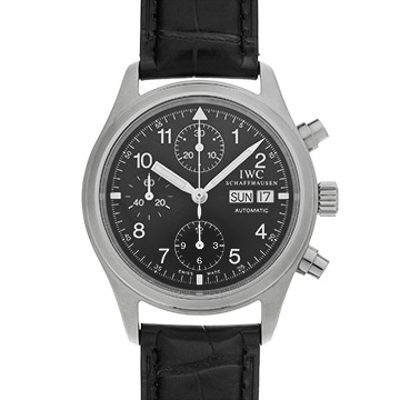 IWC メカニカル フリーガー クロノグラフ IW370603 ブラック メンズ 時計 【中古】【wristwatch】