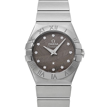 オメガ コンステレーション クォーツ 123.10.27.60.56.001 グレー/ダイヤモンド レディース 時計 【中古】【wristwatch】