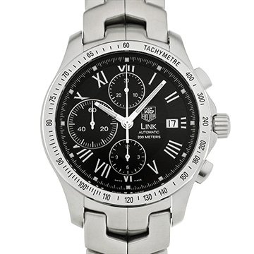 タグ ホイヤー リンク クロノグラフ CJF2119.BA0594 ブラック メンズ 時計 【中古】【wristwatch】