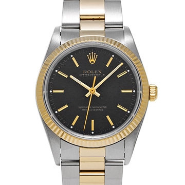 ロレックス オイスターパーペチュアル 14233 ブラック メンズ 時計 【中古】【wristwatch】