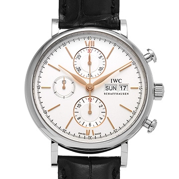 IWC ポートフィノ クロノグラフ IW391031 シルバー メンズ 時計 【中古】【wristwatch】