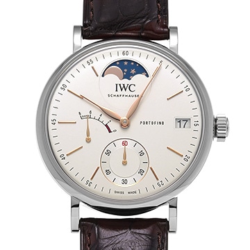 IWC ポートフィノ ハンドワインド ムーンフェイズ IW516401 シルバー メンズ 時計 【中古】【wristwatch】
