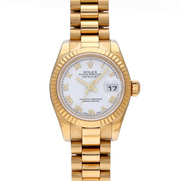 ロレックス デイトジャスト 179178 ホワイト レディース 時計 【中古】【wristwatch】