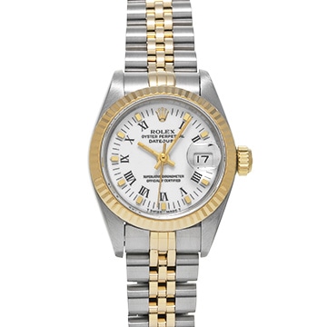 ロレックス デイトジャスト 69173 ホワイト レディース 時計 【中古】【wristwatch】