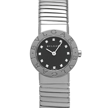 ブルガリ ブルガリブルガリ トゥボガス BB232TS ブラック/ダイヤモンド レディース 時計 【中古】【wristwatch】