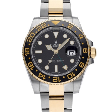 ロレックス GMTマスターII 116713LN ブラック メンズ 時計 【中古】【wristwatch】