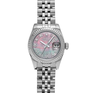 ロレックス デイトジャスト 179174NR ブラックシェル レディース 時計 【中古】【wristwatch】