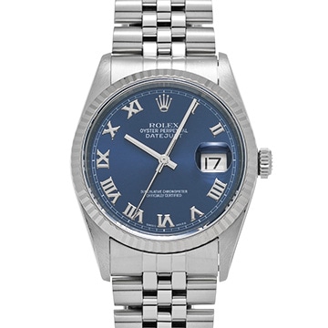 ロレックス デイトジャスト 16234 ブルー メンズ 時計 【中古】【wristwatch】