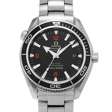 オメガ シーマスター プラネットオーシャン 600 コーアクシャル 2201.51 ブラック メンズ 時計 【中古】【wristwatch】
