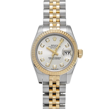 ロレックス デイトジャスト 179173G シルバー/ダイヤモンド レディース 時計 【中古】【wristwatch】