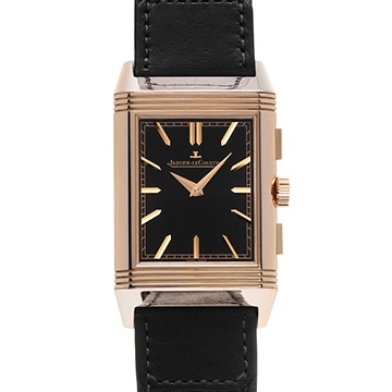 ジャガー ルクルト レベルソ トリビュート クロノグラフ Q389257J ブラック/スケルトン メンズ 時計 【中古】【wristwatch】