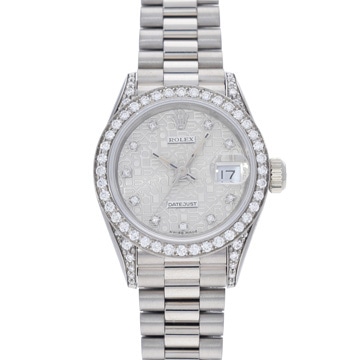 ロレックス デイトジャスト 69159G シルバーコンピュータ/ダイヤモンド レディース 時計 【中古】【wristwatch】