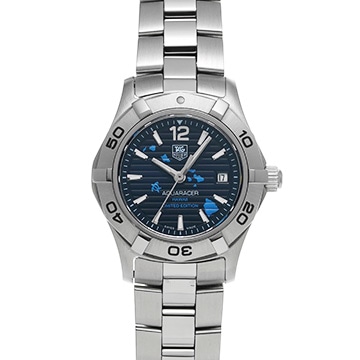 タグ ホイヤー アクアレーサー クォーツ WAF141AA.BA0823 ブルー レディース 時計 【中古】【wristwatch】