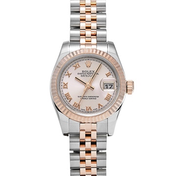 ロレックス デイトジャスト 179171 ピンク レディース 時計 【中古】【wristwatch】