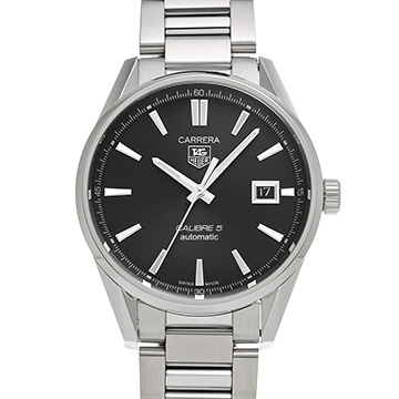 タグ ホイヤー カレラ キャリバー5 WAR211A.BA0782 ブラック メンズ 時計 【中古】【wristwatch】
