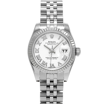 ロレックス デイトジャスト 179174 ホワイト レディース 時計 【中古】【wristwatch】