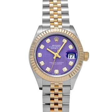 ロレックス レディ デイトジャスト 28 279173G ラベンダータペストリー/ダイヤモンド レディース 時計 【中古】【wristwatch】