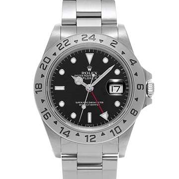 ロレックス エクスプローラーII 16570 ブラック メンズ 時計 【中古】【wristwatch】