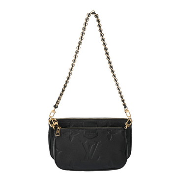 ルイ ヴィトン モノグラムアンプラント ミュルティ ポシェット アクセソワール ノワール M80399 レザー レディース バッグ 【中古】【bag】