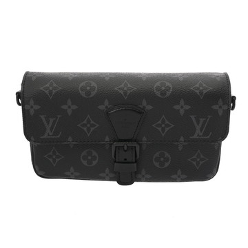 ルイ ヴィトン モノグラムエクリプス モンスリ ウェアラブルウォレット  ブラック/グレー M83567 モノグラムキャンバス メンズ バッグ 【中古】【bag】