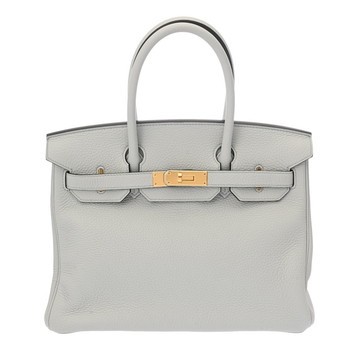 エルメス バーキン 30 ブルーグラシエ トリヨンクレマンス レディース バッグ 【中古】【bag】