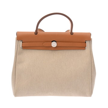 エルメス エールバッグ PM エクリュ/ナチュラル トワルアッシュ/ヴァッシュハンター ユニセックス バッグ 【中古】【bag】