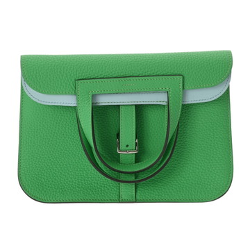 エルメス アルザン 25 ヴェルソ ヴェールコミック/ブルーゼフィール トリヨンクレマンス レディース バッグ 【中古】【bag】