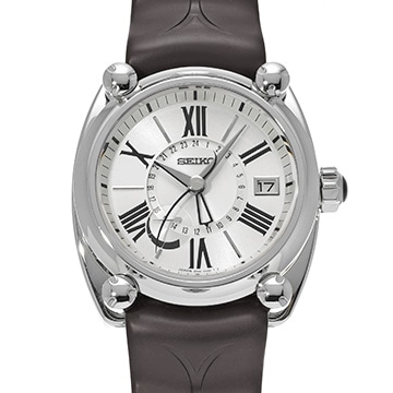 セイコー ガランテ スプリングドライブ GMT SBLA035 シルバー メンズ 時計 【中古】【wristwatch】