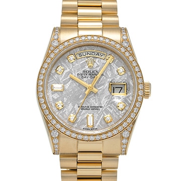 ロレックス デイデイト 118388A メテオライト/ダイヤモンド メンズ 時計 【中古】【wristwatch】