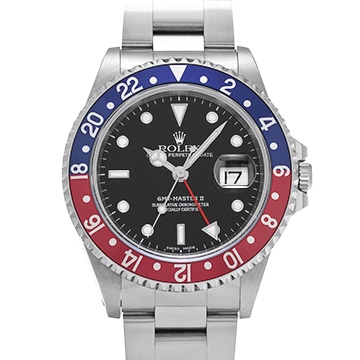 ロレックス GMTマスターII 16710 ブラック メンズ 時計 【中古】【wristwatch】