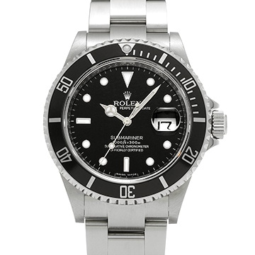 ロレックス サブマリーナ デイト 16610 ブラック メンズ 時計 【中古】【wristwatch】
