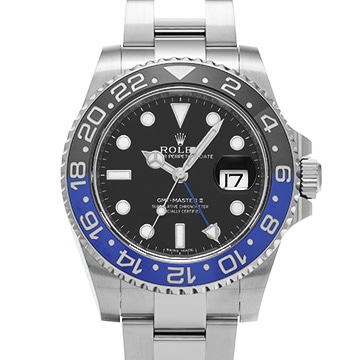 ロレックス GMTマスターII 116710BLNR ブラック メンズ 時計 【中古】【wristwatch】