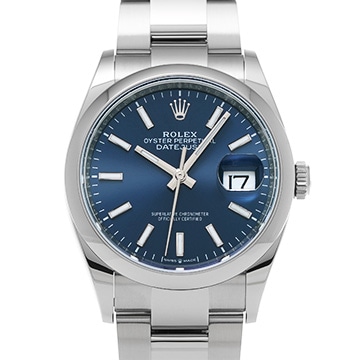 ロレックス デイトジャスト 36 126200 ブライトブルー メンズ 時計 【中古】【wristwatch】