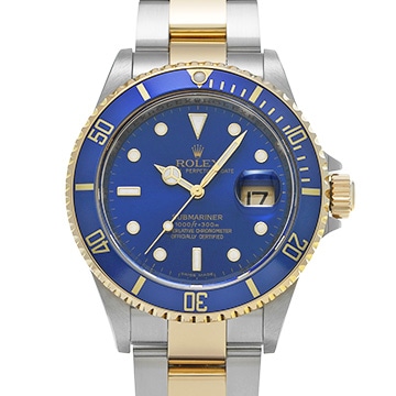 ロレックス サブマリーナ デイト 16613 ブルー メンズ 時計 【中古】【wristwatch】