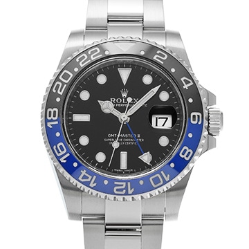 ロレックス GMTマスターII 116710BLNR ブラック メンズ 時計 【中古】【wristwatch】