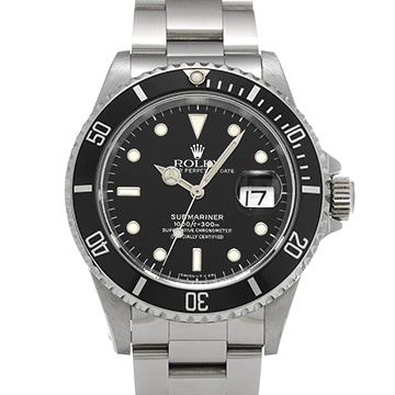 ロレックス サブマリーナ デイト 16610 ブラック メンズ 時計 【中古】【wristwatch】