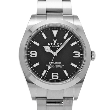 ロレックス エクスプローラー 214270 ブラック メンズ 時計 【中古】【wristwatch】