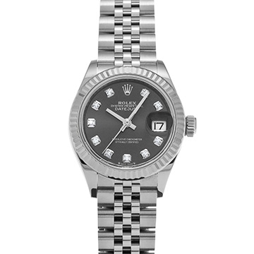 ロレックス レディ デイトジャスト 279174G ダークグレー/ダイヤモンド レディース 時計 【中古】【wristwatch】