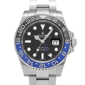 ロレックス GMTマスターII 116710BLNR ブラック メンズ 時計 【中古】【wristwatch】