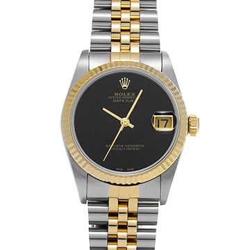 ロレックス デイトジャスト 68273 ブラックオニキス ユニセックス 時計 【中古】【wristwatch】