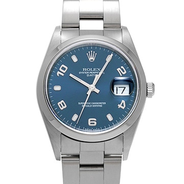 ロレックス オイスターパーペチュアル デイト 15200 ブルー メンズ 時計 【中古】【wristwatch】