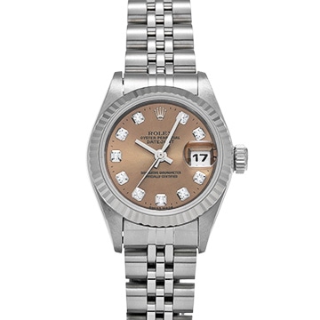 ロレックス デイトジャスト 69174G ピンク/ダイヤモンド レディース 時計 【中古】【wristwatch】