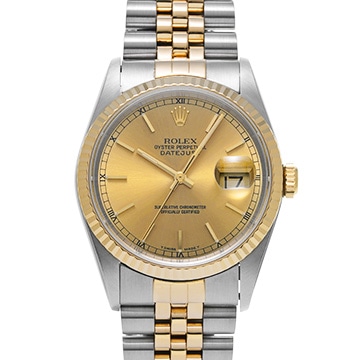 ロレックス デイトジャスト 16233 シャンパン メンズ 時計 【中古】【wristwatch】
