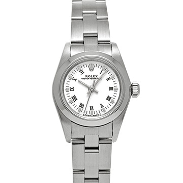 ロレックス オイスターパーペチュアル 67180 ホワイト レディース 時計 【中古】【wristwatch】