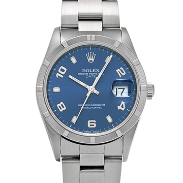 ロレックス オイスターパーペチュアル デイト 15210 ブルー メンズ 時計 【中古】【wristwatch】